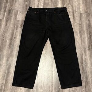 Levi's Men's 550 Relaxed Fit Black Denim Jeans Size 42 x 29 100% Cotton